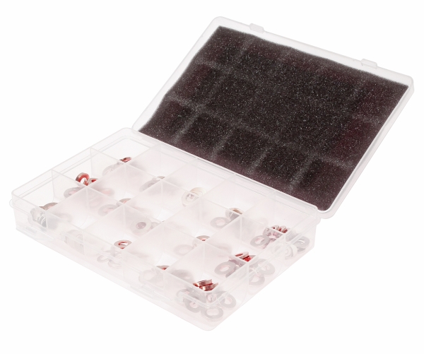 Набор медных шайб под форсунки (в боксе) 150 шт, JTC /1, арт. JTC-4061